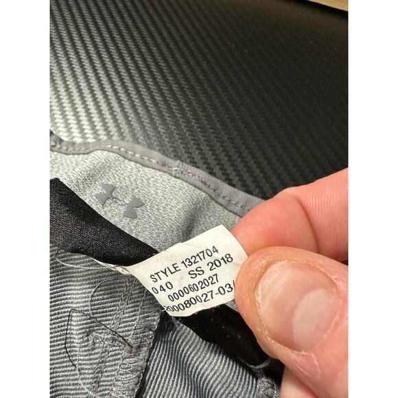 Under Armour Match Play Golf Pants Grey Loose Tapered Leg Size 34x32 Performance - Picture 4 of 12